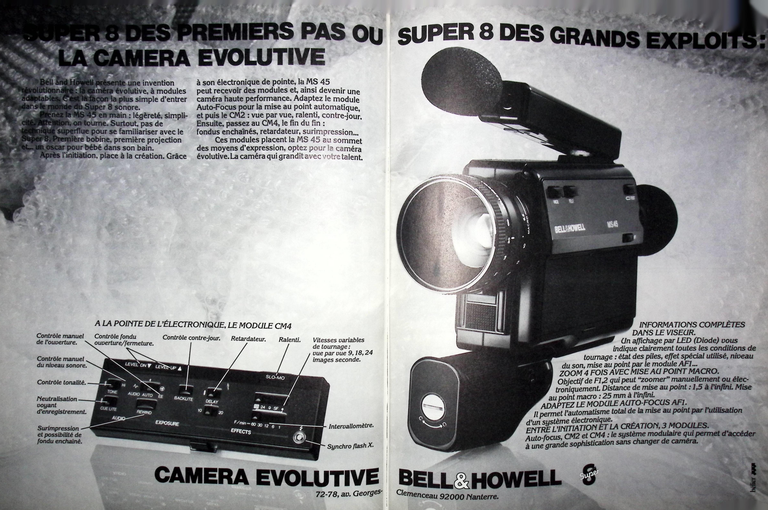 Bell & Howell caméras MS45, CM2, CM4 - Photo - mai 1981