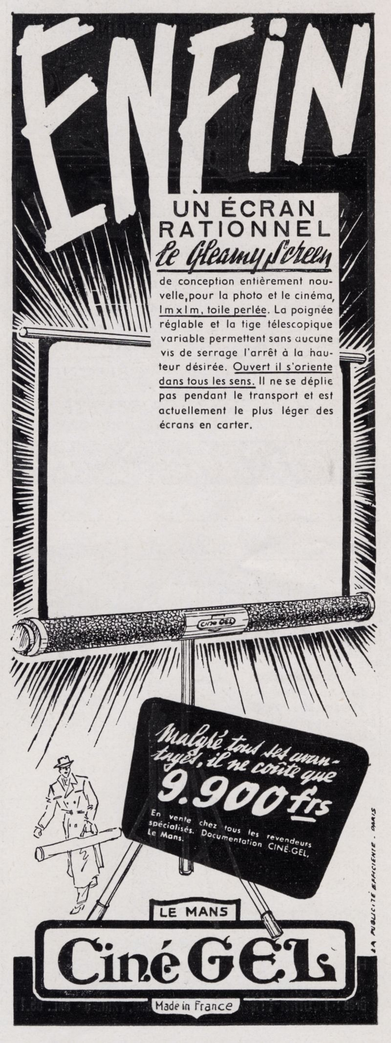 CinéGel - écran - 1953