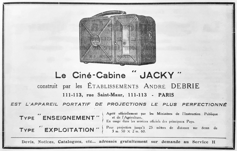 Ciné-Cabine Jacky - La revue française de photographie n°236 - 15 octobre 1929