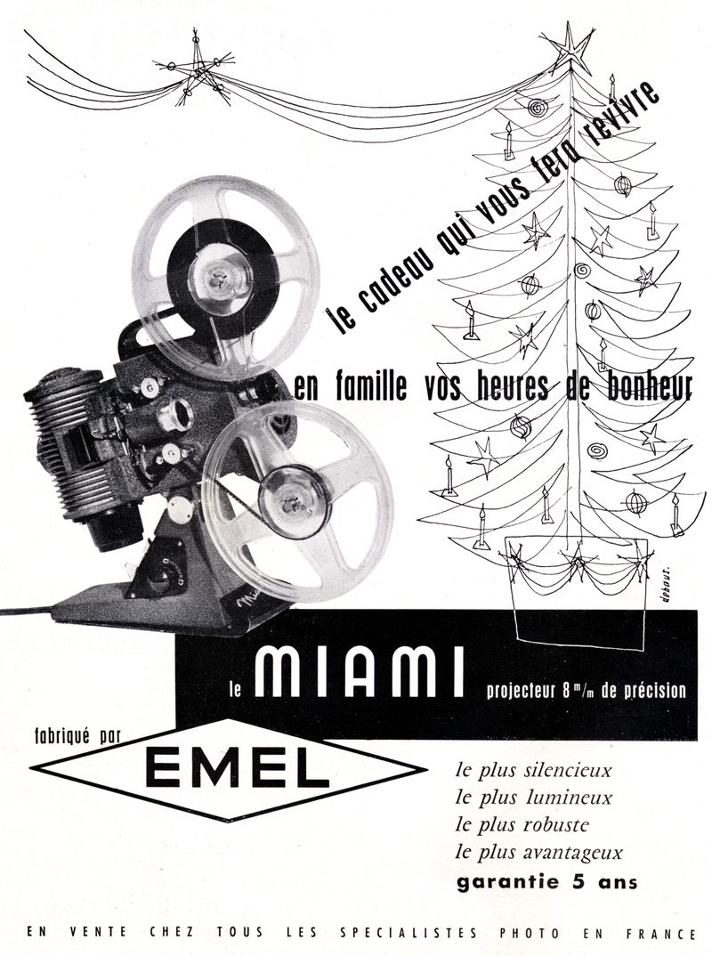 Emel - projecteur 8 mm Miami - 1957