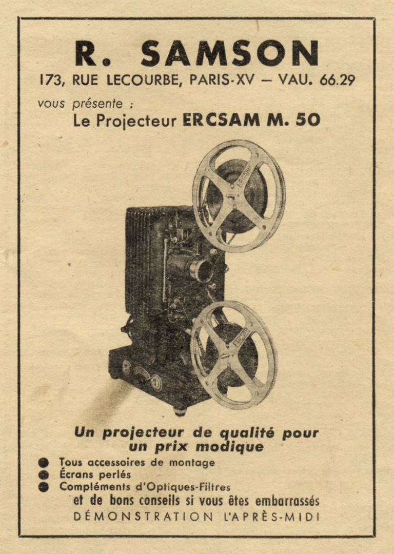 ERCSAM - projecteur M. 50 - 1948