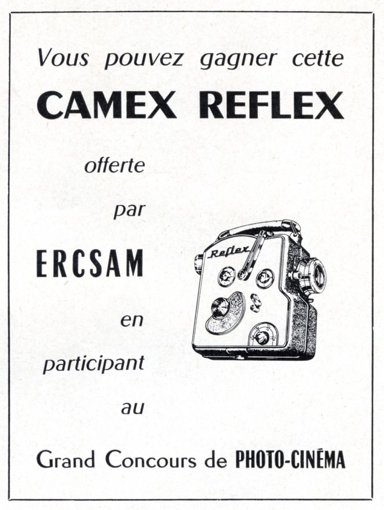 ERCSAM - caméra Camex Reflex - 1960