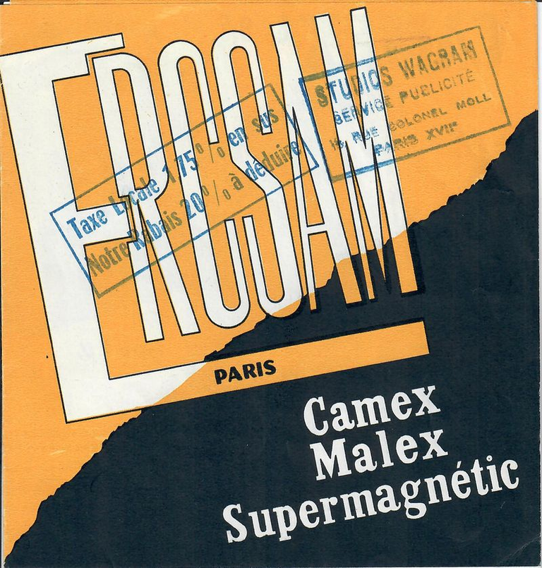 ERCSAM - Camex Malex Supermagnétic - Dépliant 6 pages