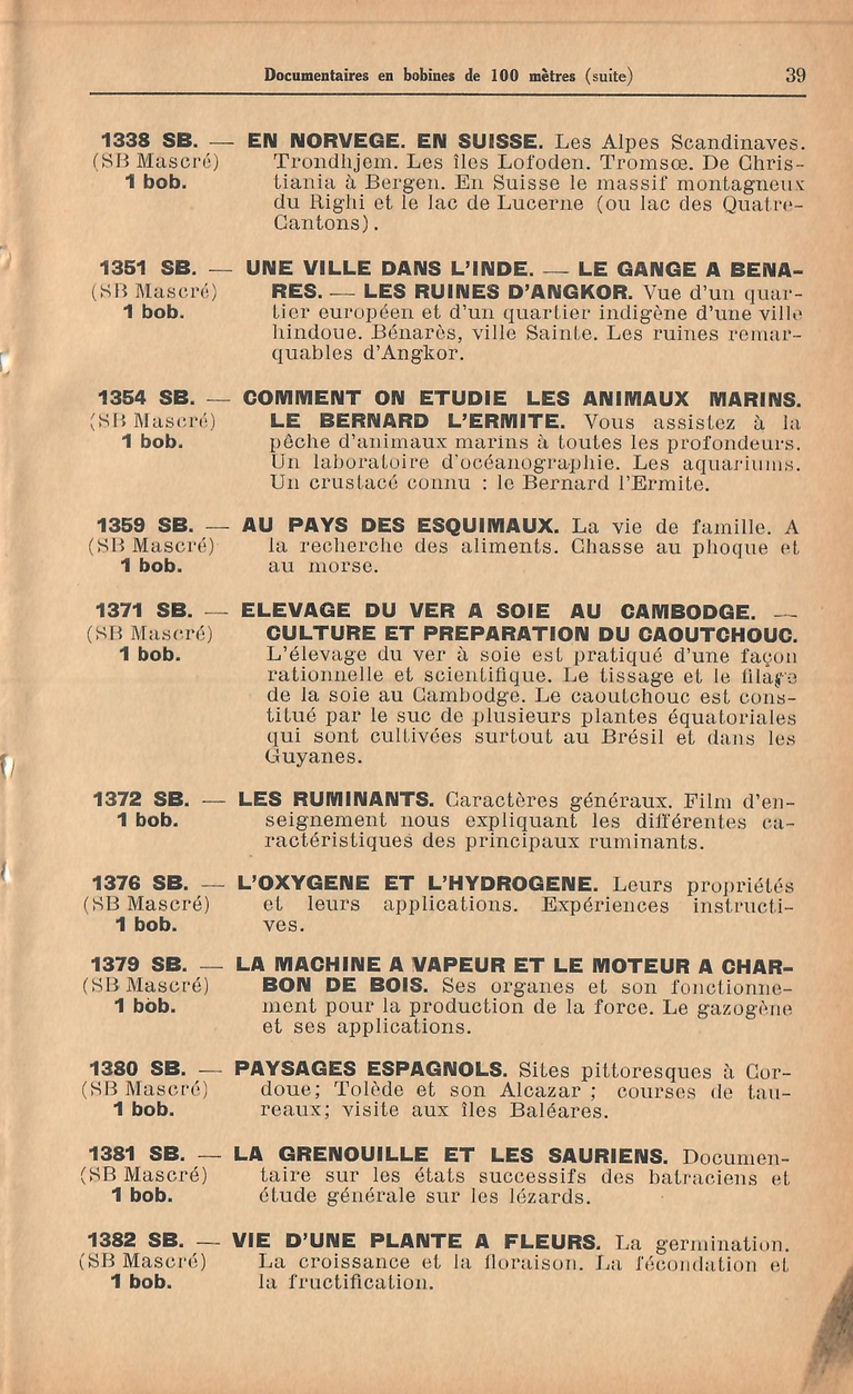 Catalogue 1936