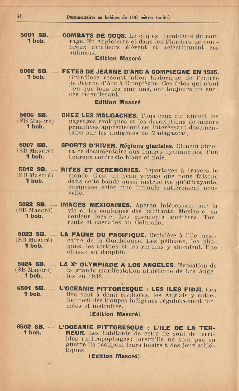 Catalogue 1936