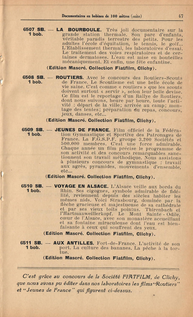 Catalogue 1936