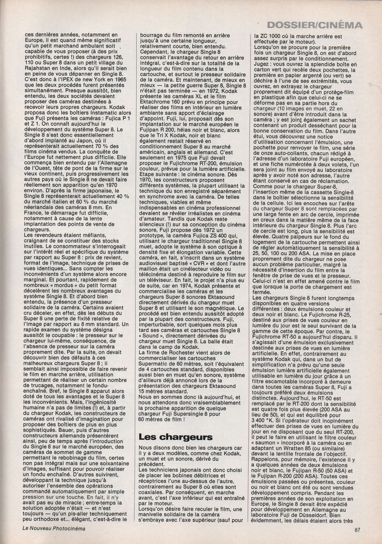 Article Single 8 - octobre 1978 - Nouveau Photo Cinéma - page 2