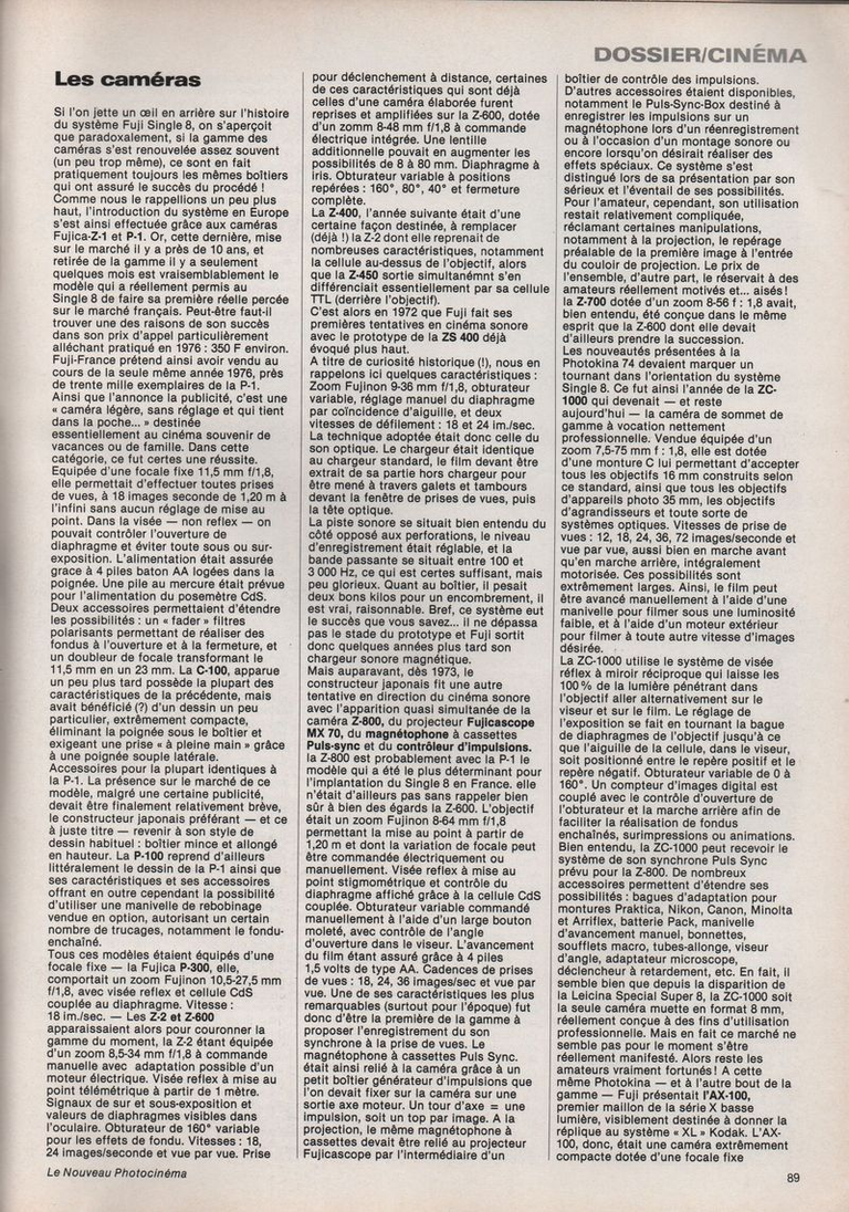 Article Single 8 - octobre 1978 - Nouveau Photo Cinéma - page 4