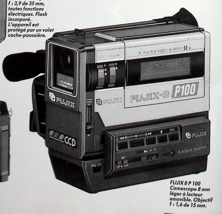 Fuji caméscope 8 P 100 - Photo - octobre 1986