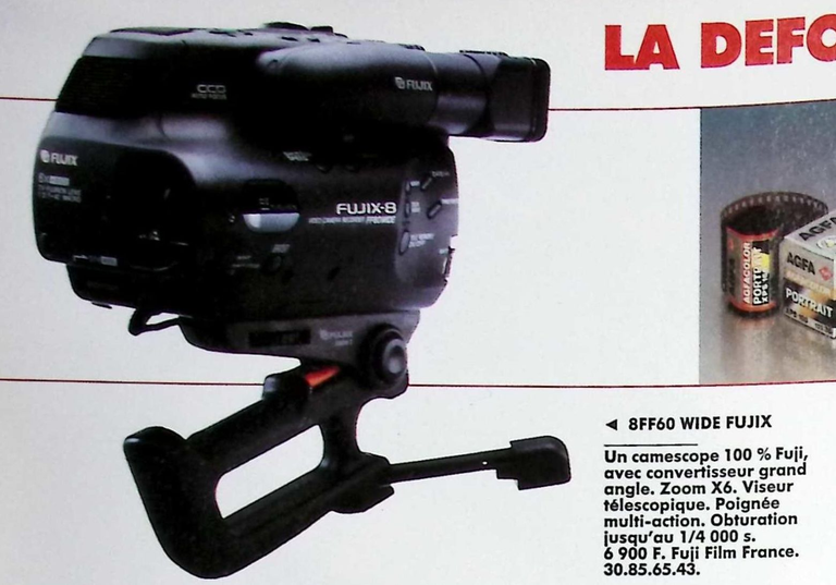 Fuji caméscope Fujix8 88FF60 Wide - Photo - octobre 1991