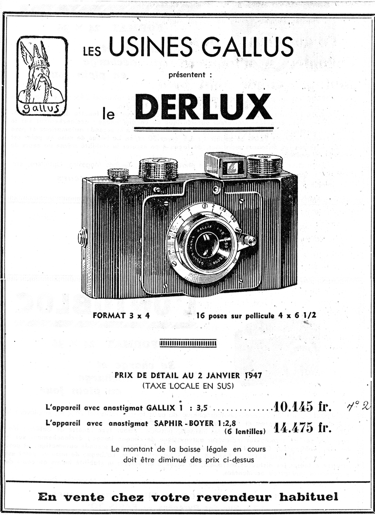 Gallus Derlux - janvier 1947