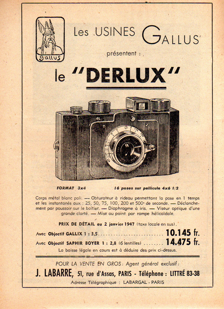 Gallus Derlux - mars 1947