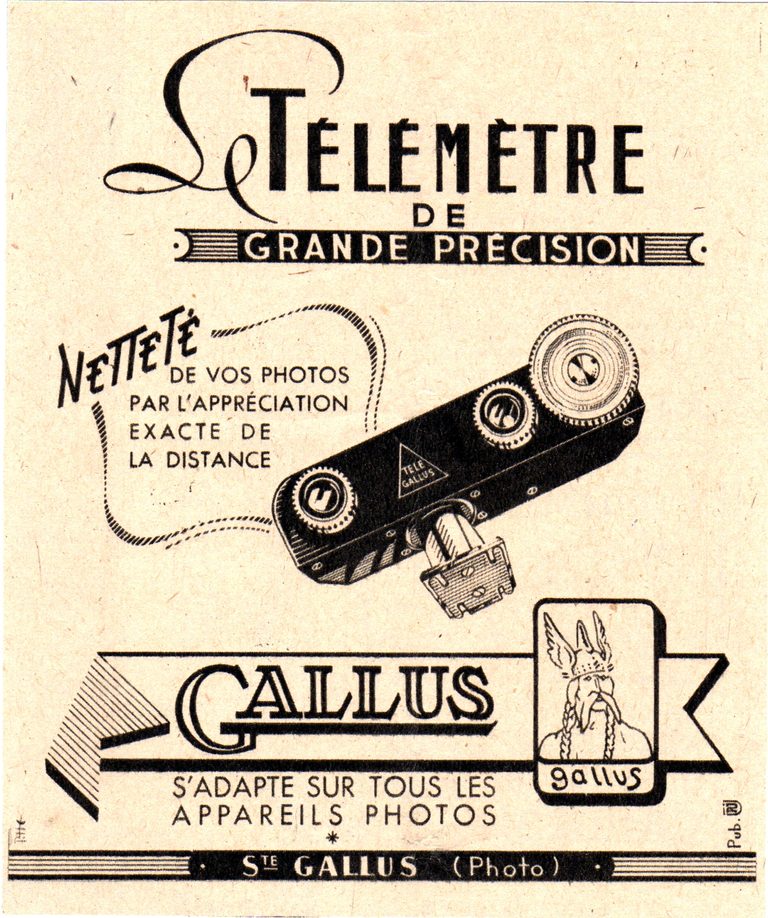 Gallus Télémètre Télé-Gallus - mars 1948