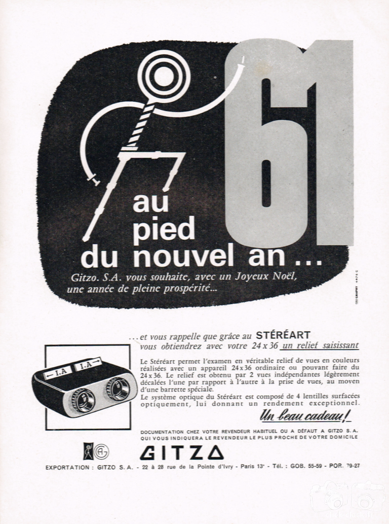 Gitzo - Stéréart - janvier 1961 - Photo-Cinéma