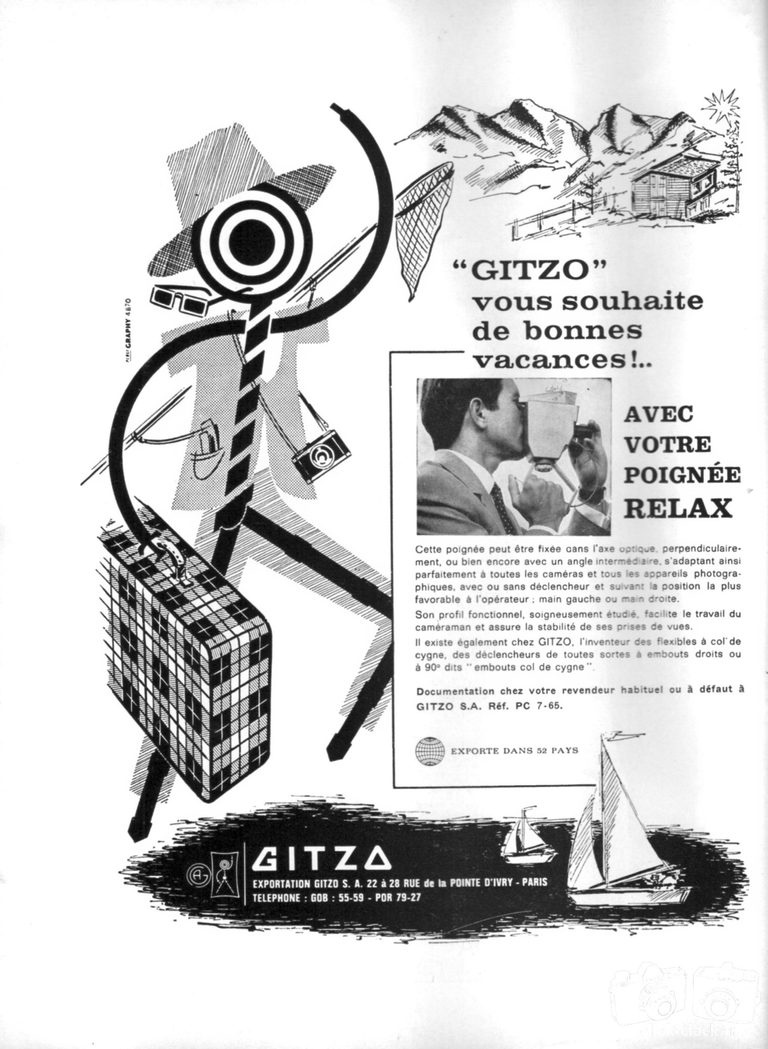 Gitzo - Poignée Relax - juillet 1965 - Photo-Cinéma