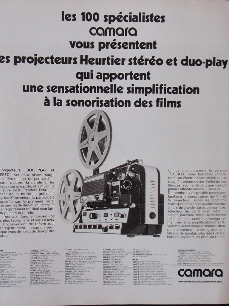 Heurtier projecteurs Duoplay, Stereo 42 - 1973