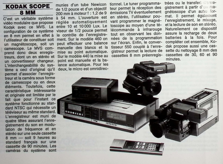 Kodak MVS - Photo - mai 1986