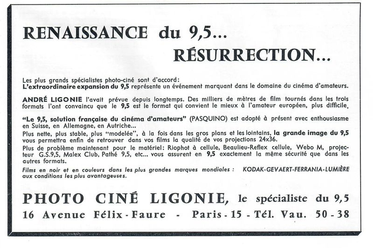 Ligonie - juillet 1961 - Photo Cinéma