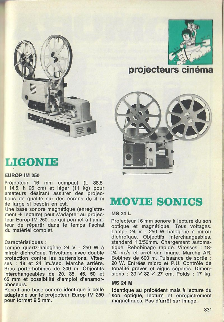 Projecteur Europ IM 250 - 1975 - Cinéphotoguide