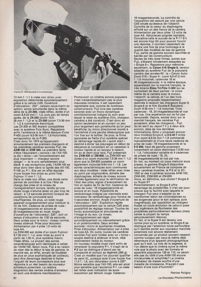 Article sur André Ligonie - décembre1978 - Nouveau Photo Cinéma page 2