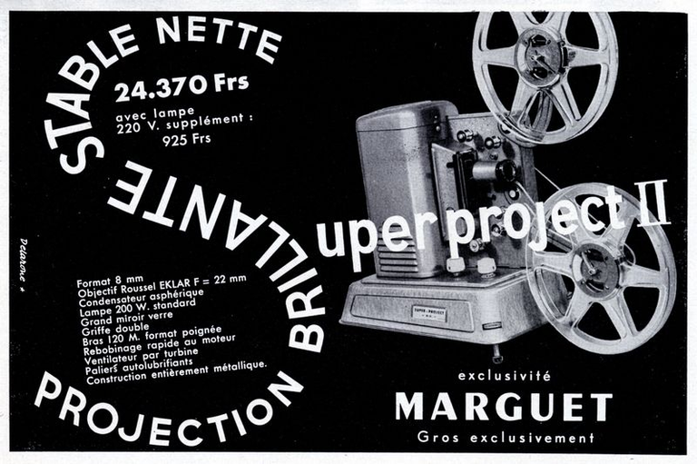 Marguet - projecteur Superproject II 8 mm - 1959