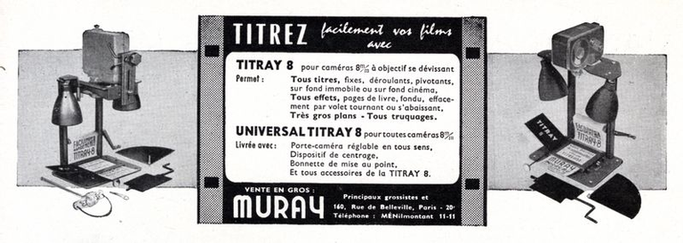 Muray - Titreuses Titray 8, Universal Titray 8 - 1959