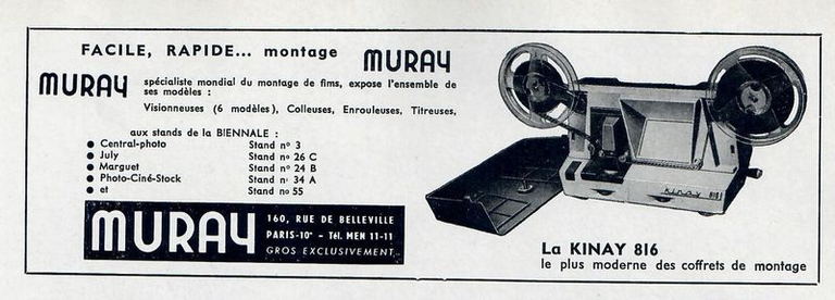 Muray - Visionneuse Kinay 816 - novembre 1961
