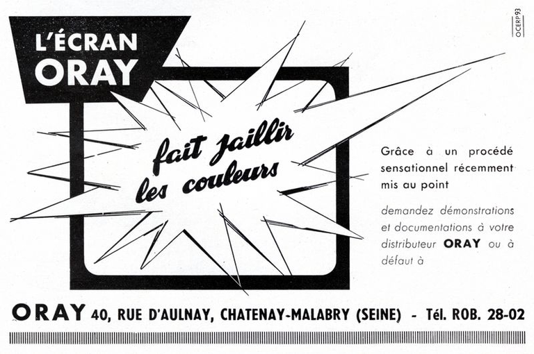 Oray - Ecrans Oray Color - 1957