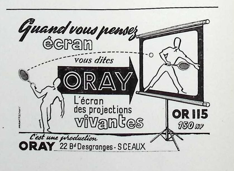 Oray - Ecrans - novembre décembre 1959 - Caméra huit n°13