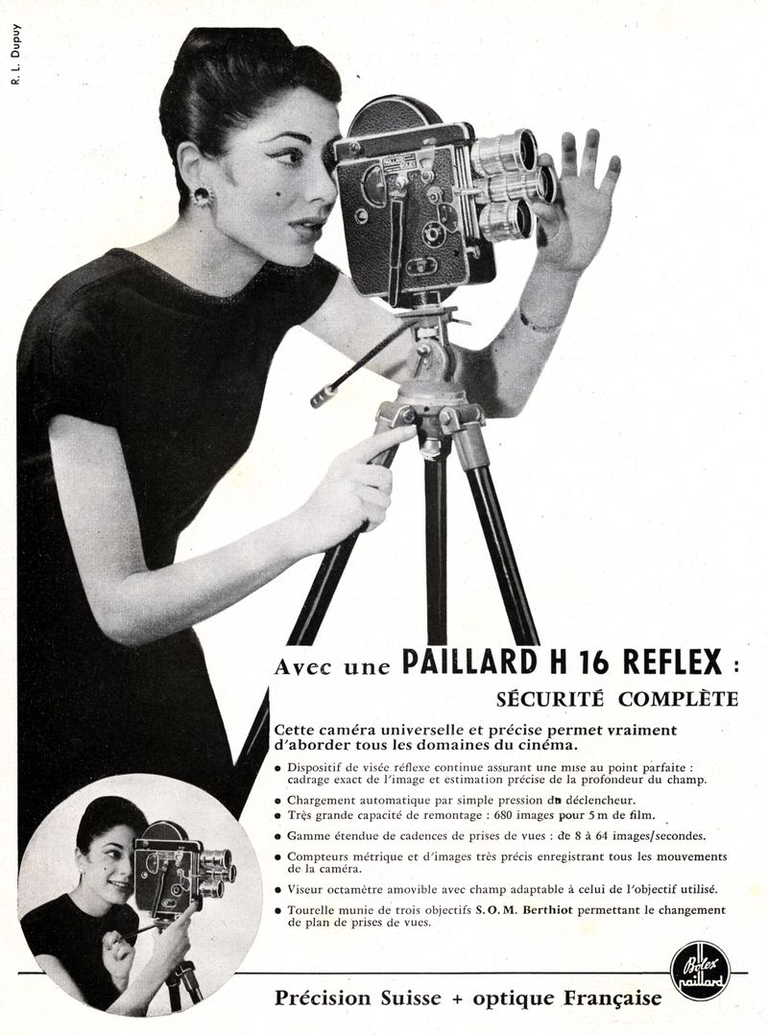 Caméra Paillard-Bolex 16 mm H16 Reflex - 1957
