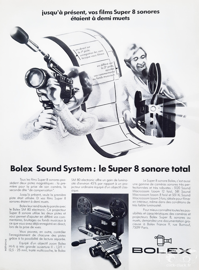 Paillard Bolex - SM 80 elctronic - octobre 1976 - Le nouveau Photocinéma