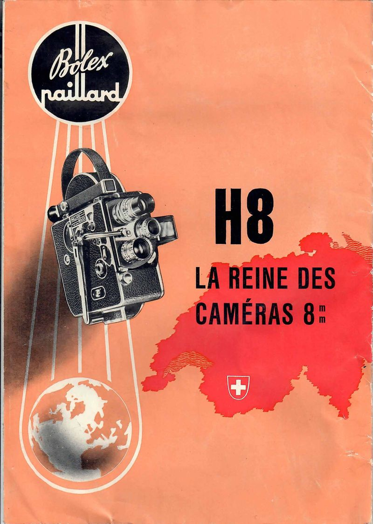 Dépliant Paillard-Bolex H 8 La reine des caméras 8 mm - 12 pages
