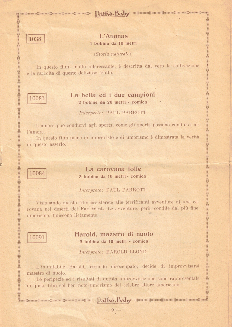 1926 - Bollettino della Societa Italiana Pathé-Baby - pages 18-19