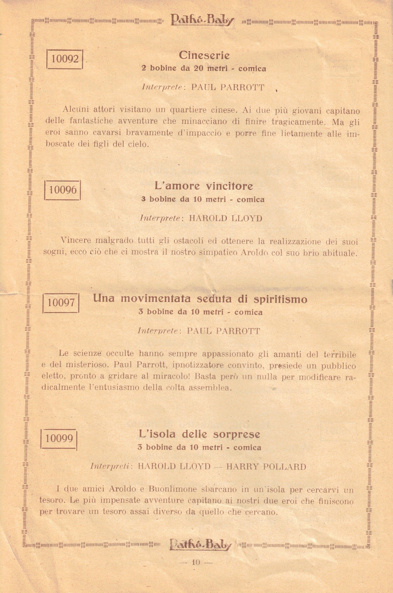 1926 - Bollettino della Societa Italiana Pathé-Baby - pages 20-21