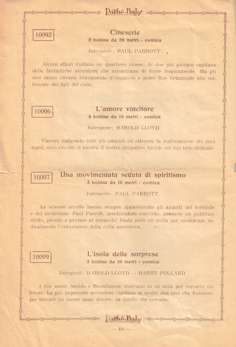 1926 - Bollettino della Societa Italiana Pathé-Baby - pages 24-25