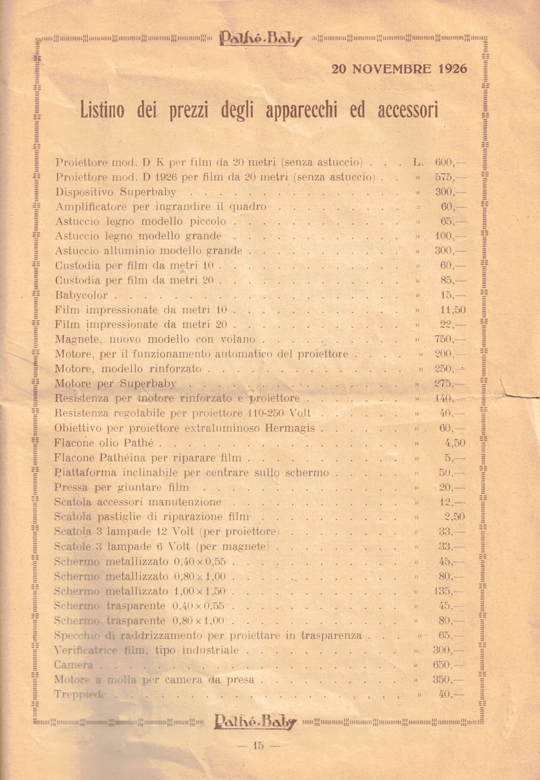1926 - Bollettino della Societa Italiana Pathé-Baby - pages 34-35