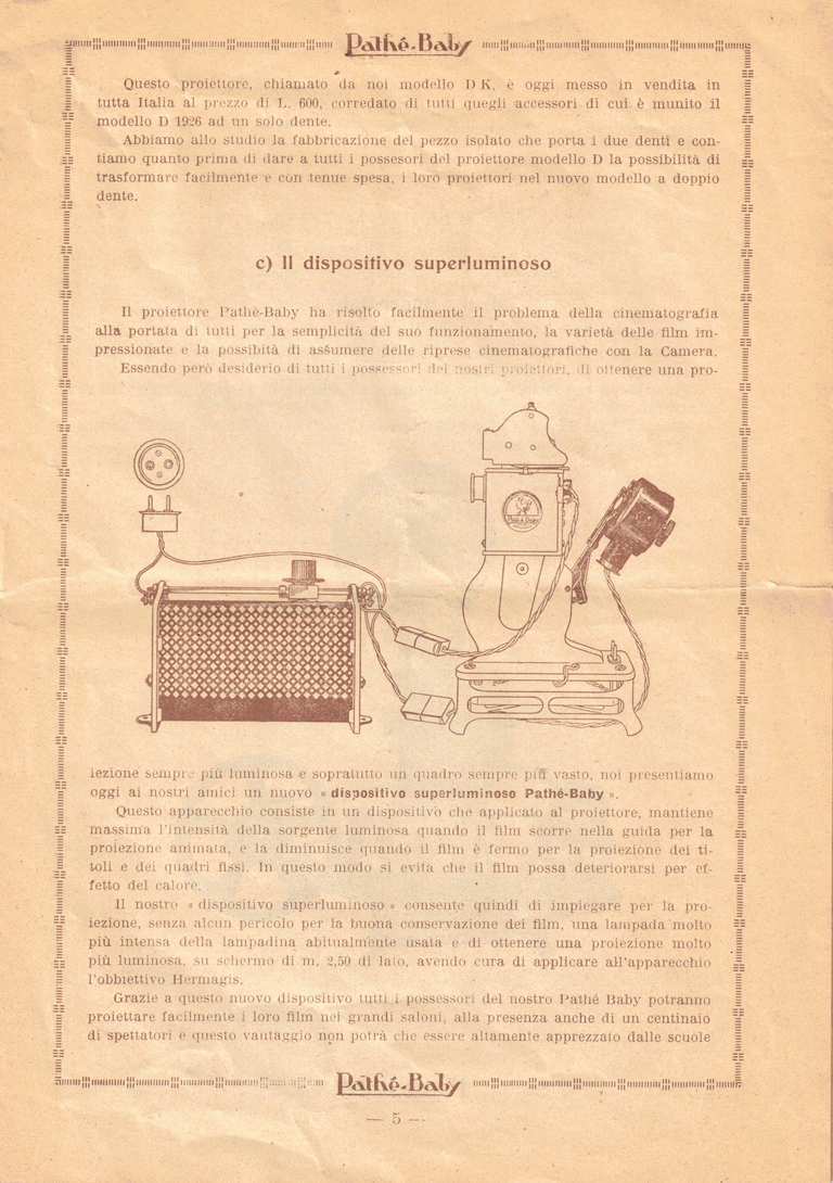1926 - Bollettino della Societa Italiana Pathé-Baby - pages 10-11