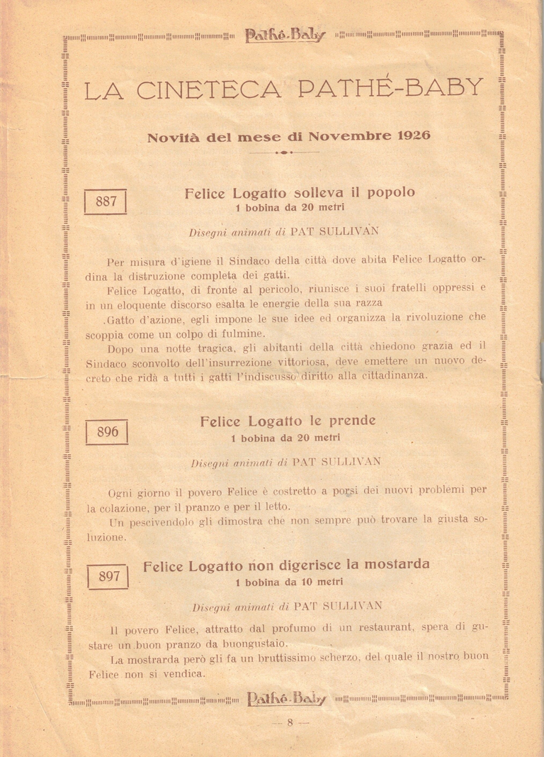 1926 - Bollettino della Societa Italiana Pathé-Baby - pages 16-17