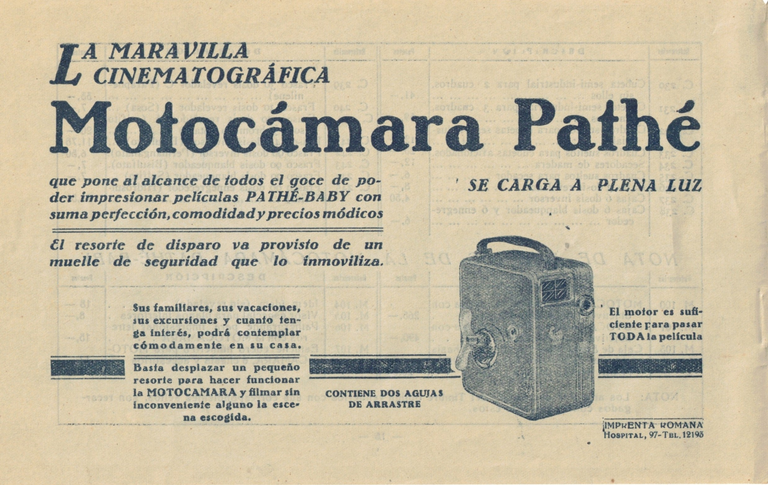 1929 - Pathé-Baby Catalogo de pelliculas en español - couverture 4