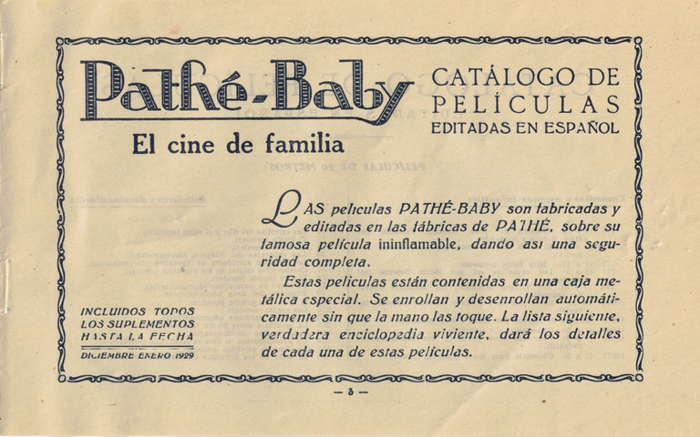 1929 - Pathé-Baby Catalogo de pelliculas en español - page 3