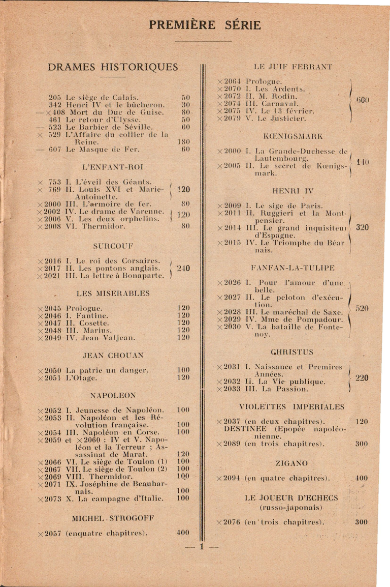 A. Machabert - Service Pathé-Baby - Liste des films en location - novembre 1931