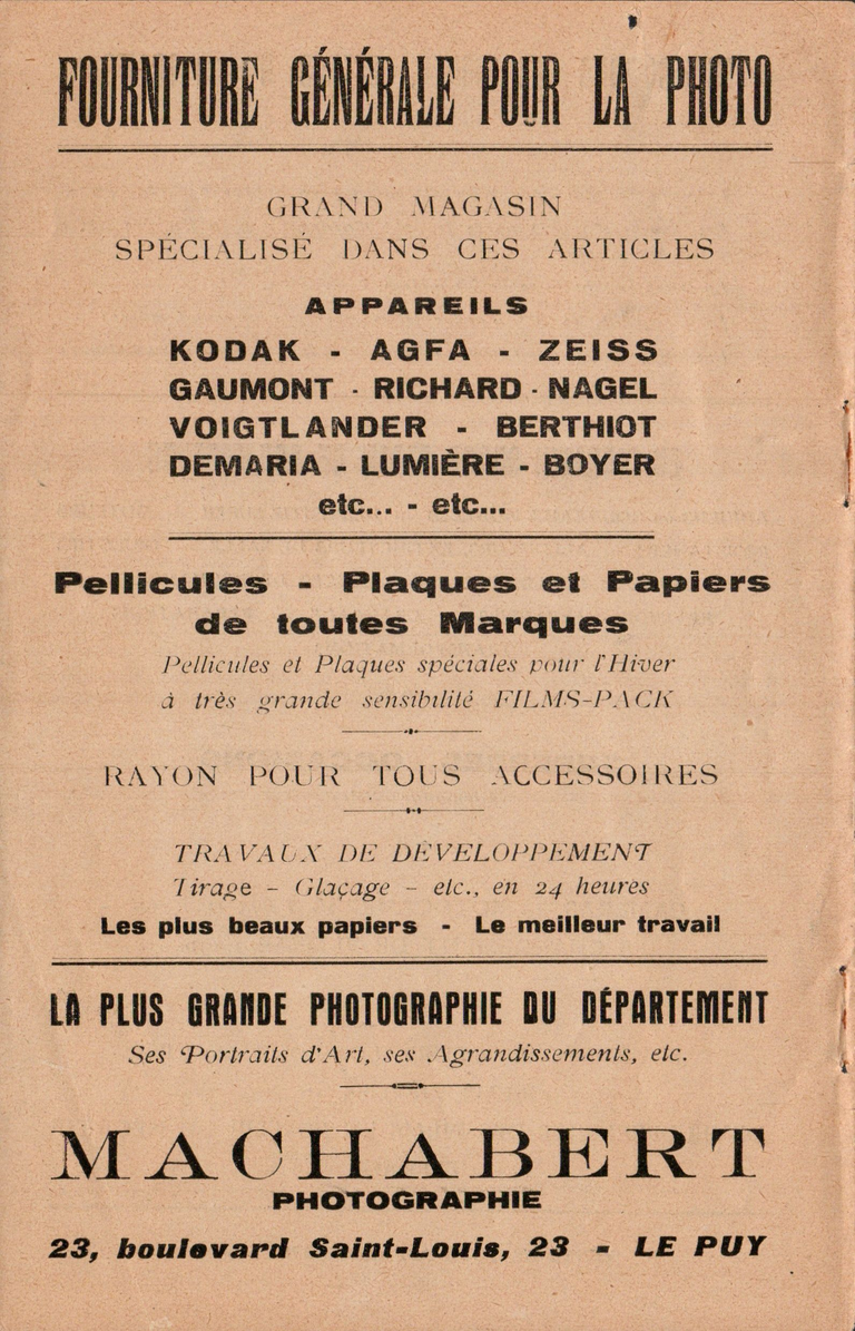 A. Machabert - Service Pathé-Baby - Liste des films en location - novembre 1931