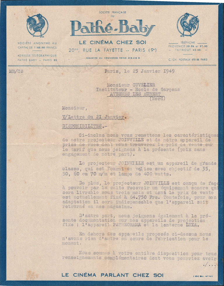 Courrier 25 janvier 1945 - recto