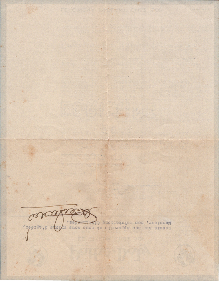 Courrier 25 janvier 1945 - verso