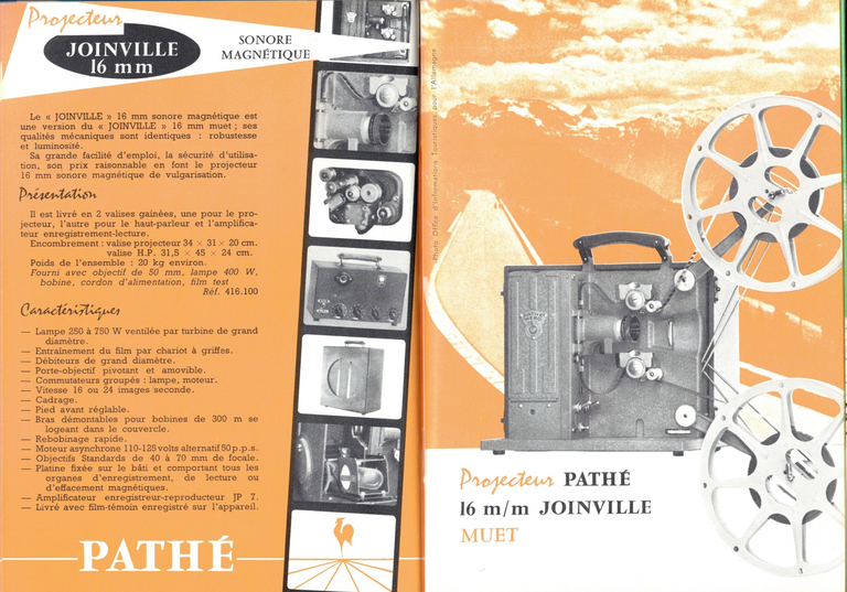 1956 - Catalogue général - Joinville 16 mm muet