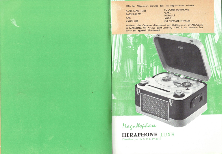 1956 - Catalogue général - Héraphone Luxe