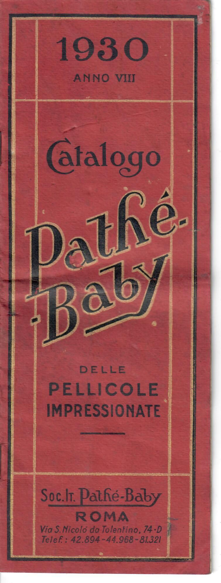 Catalogue Italie - 1930 - 20 pages