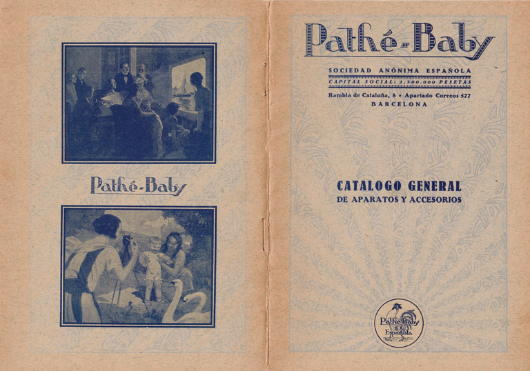 1929 - Pathé-Baby Catalogo general de aparatos y accesorios - couvertures