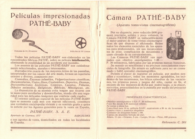 1929 - Pathé-Baby Catalogo general de aparatos y accesorios - 8