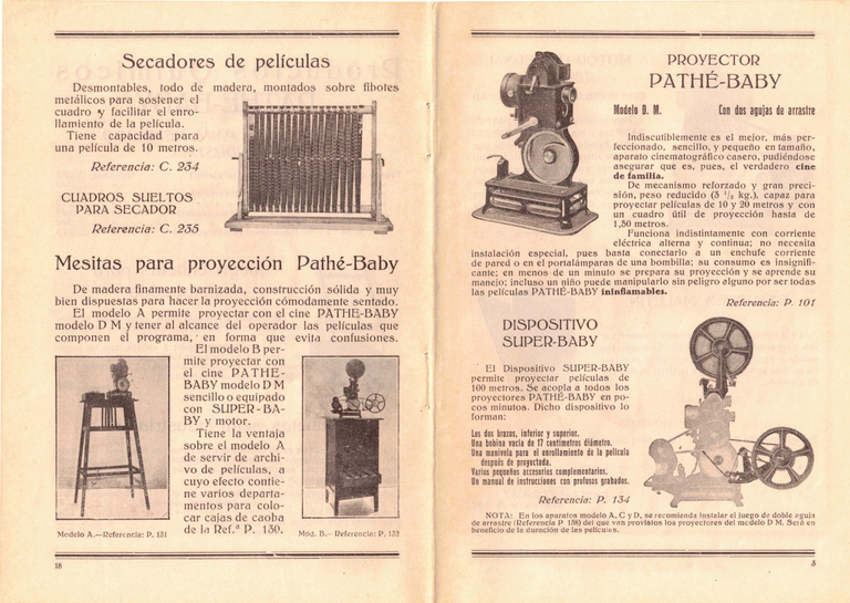 1929 - Pathé-Baby Catalogo general de aparatos y accesorios - 2